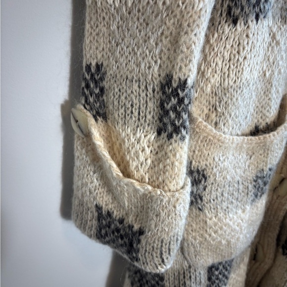 Anthropologie Far Away From Close Wool Blend Sweater Duster Cardigan Size XS - Picture 4 of 6